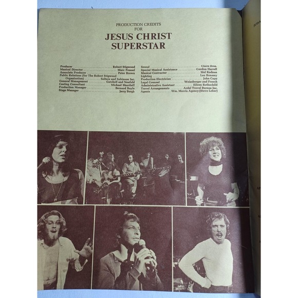 Vintage Jesus Christ Superstar Broadway Souvenir Program Libretto Mark Hellinger - Picture 4 of 5